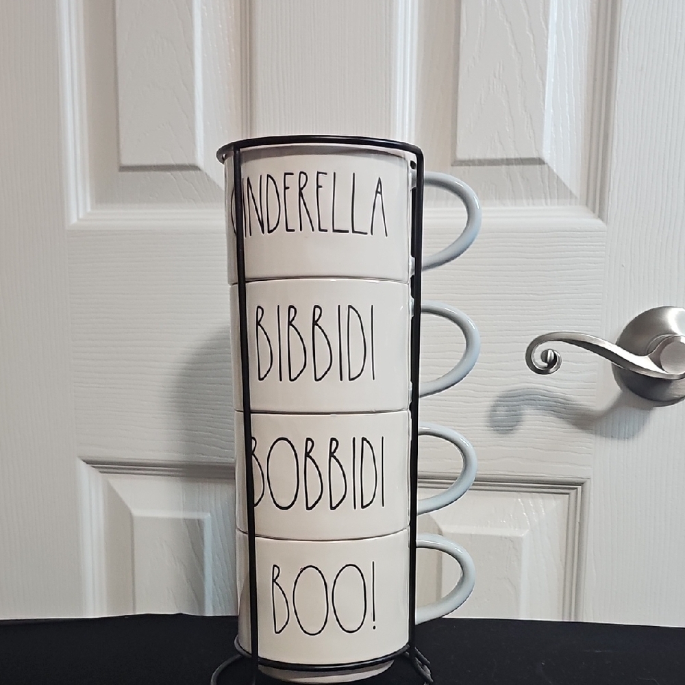 Rae Dunn Cinderella‎ Bibbidi Bobbidi Boo Stacking Mugs